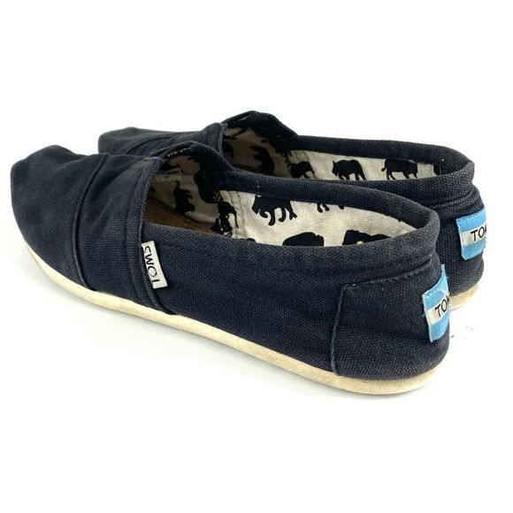 Tom’s Alpargata Classic Slip On Espadrille Black - Picture 1 of 13